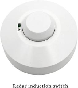 img 3 attached to 🔆 RUISI Motion Sensor Switch: Wireless Power-Saving Radar Detector for Indoor/Outdoor Spaces, Corridors, Pathways - Adjustable Smart Technology