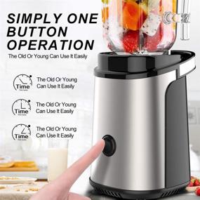 img 1 attached to Efficient Stainless Steel Juicer: Easy-to-Clean High-Capacity Machine, Slow Cold Press Extraction, BPA Free - White