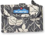 versatile kavu wally trifold wallet: with coin pocket & key ring for efficient organization logo
