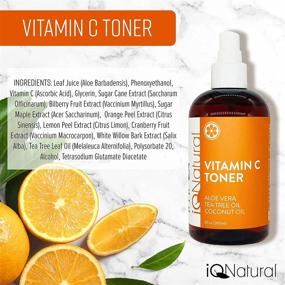 img 1 attached to 💧 Hyaluronic Acid Facial Toner for Women and Men by IQ Natural - Vitamin C Infused Face Toner - Moisturizing, Anti Aging Skin Toner for Face - (8oz/236ml)