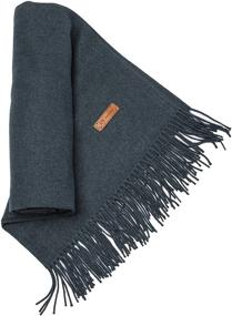 img 3 attached to Cashmere Womens Fashion Tassel Scarf（80 7X25 6 Women's Accessories