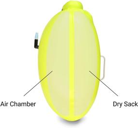 img 2 attached to 🏊 LimitlessXme Swim Buoy & Drybag: Ultimate Safety for Swimmers, Open Water, and Triathlon Events. Pull Buoy for Adults and Kids. Yellow Signal Swimming Bubble for Enhanced Visibility.
