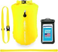 🏊 limitlessxme swim buoy & drybag: ultimate safety for swimmers, open water, and triathlon events. pull buoy for adults and kids. yellow signal swimming bubble for enhanced visibility. логотип