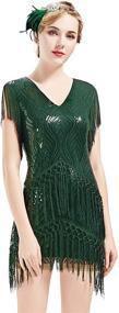 img 4 attached to 👗 Stylish Roaring Sequin Fringed Girls' Clothing by BABEYOND: Perfect for Flapper Fashion Lovers