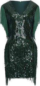 img 3 attached to 👗 Stylish Roaring Sequin Fringed Girls' Clothing by BABEYOND: Perfect for Flapper Fashion Lovers