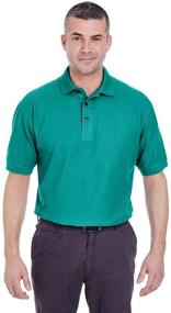 img 2 attached to UltraClub Mens Whisper Pique Polo Men's Clothing in Shirts