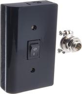 🔌 high-quality black xenon 120v puck slim-line hardwire box - american lighting with two molex outlets and on/off switch логотип