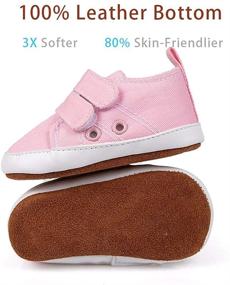 img 2 attached to BEBARFER Sneakers Anti Slip High Top Newborn Boys' Shoes for Sneakers