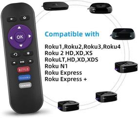 img 2 attached to 📱 Gvirtue Replacement Remote Control for Roku 1-4: HD/LT/XS/XD/Express - 3 Buttons