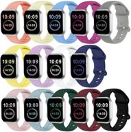 ремешки swhas apple watch bands 38 мм 40 мм 41 мм - 14 штук, мягкие силиконовые браслеты для замены совместимы с iwatch series 7 6 5 4 3 2 1 se, женщины мужчины логотип