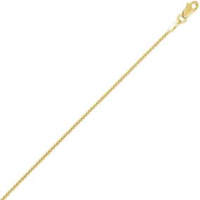 img 2 attached to 🌟 Stylish Ritastephens 14K Yellow Gold Foot Chain Anklet or Necklace with Sturdy Wheat Chain and Lobster Lock (1.1mm)