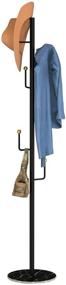 img 4 attached to 🧥 67-inch Modern Metal Coat Rack with 6 Hooks for Coats, Hats, Bags, Purses - ZYWH Hall Coat Tree for Entryway, Hallway, Bedroom, Office - Stable Marble Base Design