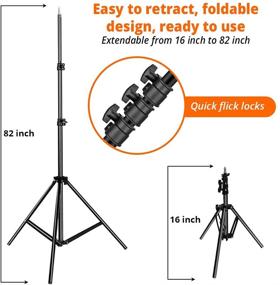 img 1 attached to 📸 Универсальный регулируемый штатив длиной 82 дюйма с креплением для мобильных телефонов - идеально подходит для селфи, прямых трансляций и профессиональной фотографии.