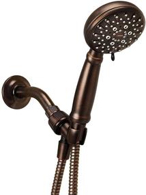 img 1 attached to 🚿 Mediterranean Bronze Moen 23046BRB Banbury 5-Spray Hand Shower - 4" Diameter, with Hose and Bracket