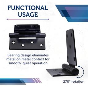 img 1 attached to 🔐 Heavy Duty Gate Hinges Kit