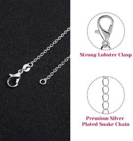 img 2 attached to 30-Pack Silver Plated Necklace Chains for Jewelry Making, 20 Inches, 1.2mm Thick - Selizo Bulk Chain Necklaces