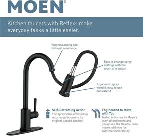 img 3 attached to Efficient and Versatile: Moen 7185SRS Brantford Kitchen Faucet with Power Boost and Reflex Technology - Spot Resist Stainless Finish