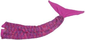 img 1 attached to 🧜 AmyHomie Mermaid Tail Blanket - Soft Crochet Sleeping Bag Blanket for Kids and Adults, Mermaid Gift for Girls - Rainbow Design, Perfect for Kids