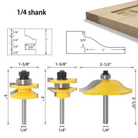 img 3 attached to 🔨 DBoyun Raised Shank Router for Shaker Style Woodworking