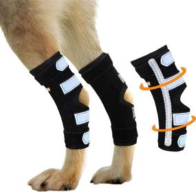 img 4 attached to 🐾 NeoAlly Dog Back Leg Braces: Enhanced Stability with Dual Metal Spring Inserts for Effective Support, Ideal for Dogs with Injuries, Sprains, Arthritis, ACL (Pair)