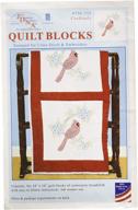 stamped white quilt blocks pkg cardinal logo