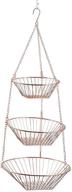 🧺 rsvp international hanging storage collection: 3-tier copper wire baskets for organized space logo