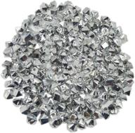 💎 wgv acrylic ice rock crystals - silver, 1 bag (approx 150 pcs) - table scatters, vase fillers for wedding, banquet, party, event, birthday decor, 1lb logo