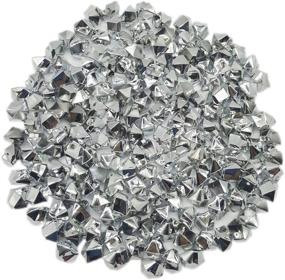 img 1 attached to 💎 WGV Acrylic Ice Rock Crystals - Silver, 1 Bag (Approx 150 pcs) - Table Scatters, Vase Fillers for Wedding, Banquet, Party, Event, Birthday Decor, 1lb