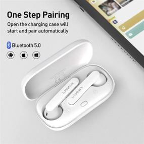 img 2 attached to LINNER True Wireless Earbuds with Microphone: Bluetooth 5.0, Sports TWS Running, Charging Case