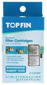 img 1 attached to 🐠 Top Fin Filter Cartridges (2 Count): Efficient Filtration for Cleaner Fish Tanks - 2.1 in x 1.9 in x 3.7 in