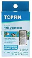 🐠 top fin filter cartridges (2 count): efficient filtration for cleaner fish tanks - 2.1 in x 1.9 in x 3.7 in logo