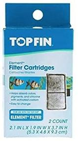 img 2 attached to 🐠 Top Fin Filter Cartridges (2 Count): Efficient Filtration for Cleaner Fish Tanks - 2.1 in x 1.9 in x 3.7 in