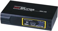 🖥️ monoprice 2-way vga/svga splitter/amplifier/multiplier 400 mhz - black: enhanced display performance and flexibility logo