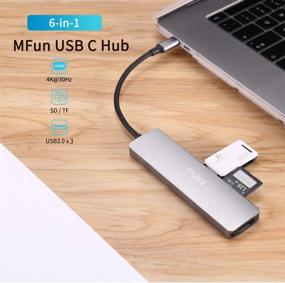 img 3 attached to 🔌 6-in-1 USB C Hub with HDMI, USB 3.0 Port, SD/Micro SD Card Reader | 4K HDMI Compatible for MacBook Pro, MacBook Air, USB C Laptops, and Type C Devices