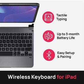 img 3 attached to ✨ Brydge 11.0 Pro Wireless Keyboard: iPad Pro 11-inch (2018 & 2nd Gen, 2020) Compatible, Backlit Keys, Long Battery Life - Space Gray