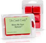 🕯️ the candle daddy's hilarious melon fragrance melts - super strong scented wax cubes - 1 pack with 6 cubes, 2 ounces each логотип