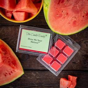 img 2 attached to 🕯️ The Candle Daddy's Hilarious Melon Fragrance Melts - Super Strong Scented Wax Cubes - 1 Pack with 6 Cubes, 2 Ounces each