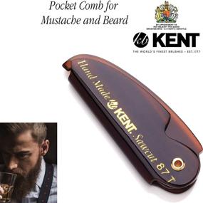 img 1 attached to 🧔 Kent 87T Handmade Folding Pocket Comb: Premium Fine Tooth Hair Comb for Men - Ideal for Everyday Grooming, Styling Hair, Beard or Mustache - Use Dry or with Balms - Made in England, Saw Cut and Hand Polished