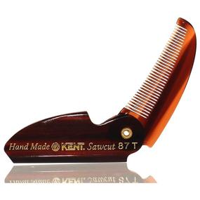 img 4 attached to 🧔 Kent 87T Handmade Folding Pocket Comb: Premium Fine Tooth Hair Comb for Men - Ideal for Everyday Grooming, Styling Hair, Beard or Mustache - Use Dry or with Balms - Made in England, Saw Cut and Hand Polished