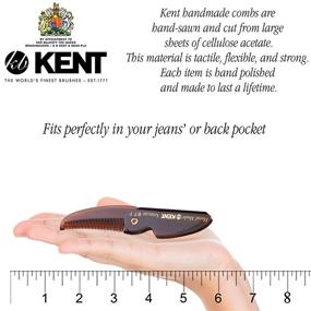 img 2 attached to 🧔 Kent 87T Handmade Folding Pocket Comb: Premium Fine Tooth Hair Comb for Men - Ideal for Everyday Grooming, Styling Hair, Beard or Mustache - Use Dry or with Balms - Made in England, Saw Cut and Hand Polished