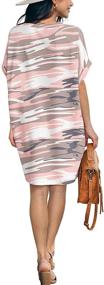 img 2 attached to 👗 Waffle Knit Tunic Dress: Embrace a Casual Summer Style with this IWOLLENCE Women's Loose Fit Beach Cover-Up!