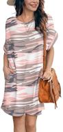 π waffle knit tunic dress: embrace a casual summer style with this iwollence women's loose fit beach cover-up! logo