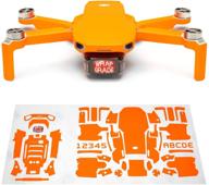 🧡 seo optimized wrapgrade skin for dji mini 2 (neon orange) - main unit logo