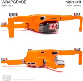 img 1 attached to 🧡 SEO Optimized Wrapgrade Skin for DJI Mini 2 (NEON Orange) - Main Unit