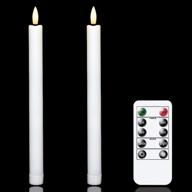 🕯️ vtobay flameless led taper candles - elegant flickering light for indoor dinner wedding christmas home decor логотип