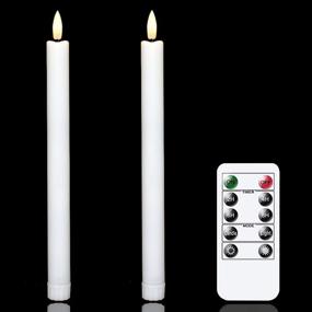 img 4 attached to 🕯️ Vtobay Flameless LED Taper Candles - Elegant Flickering Light for Indoor Dinner Wedding Christmas Home Decor