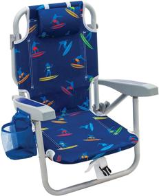 img 4 attached to 🏖️ Surf Power Surfer: Rio Beach Kid's 5-Position Lay Flat Backpack Folding Beach Chair