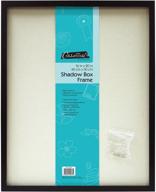 mcs 16x20 inch linen lined shadowbox: elegant black display case (40956) logo