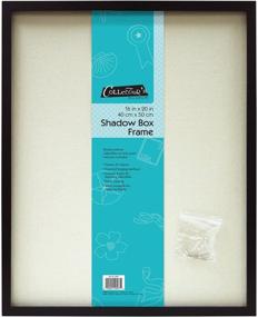 img 4 attached to MCS 16x20 Inch Linen Lined Shadowbox: Elegant Black Display Case (40956)