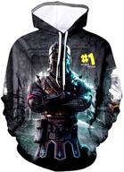 👕 stylish battle sweatshirt: printed hoodie for kids - xs boys' clothing logo